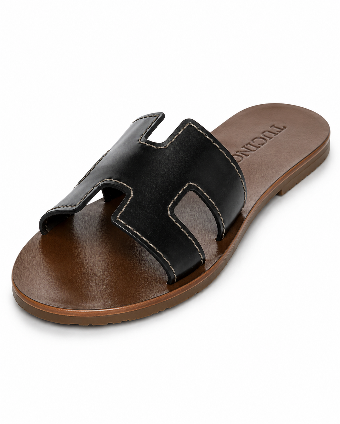 Papuci Damă Negri Tip Slide – Design Elegant și Confortabil