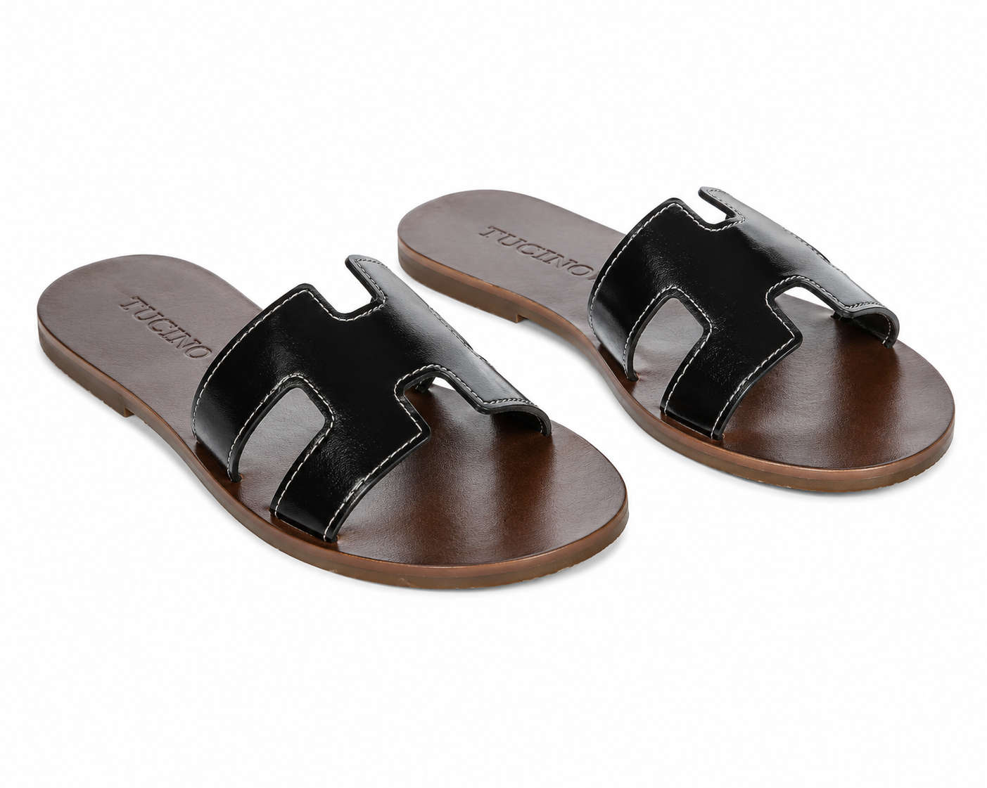 Papuci Damă Negri Tip Slide – Design Elegant și Confortabil