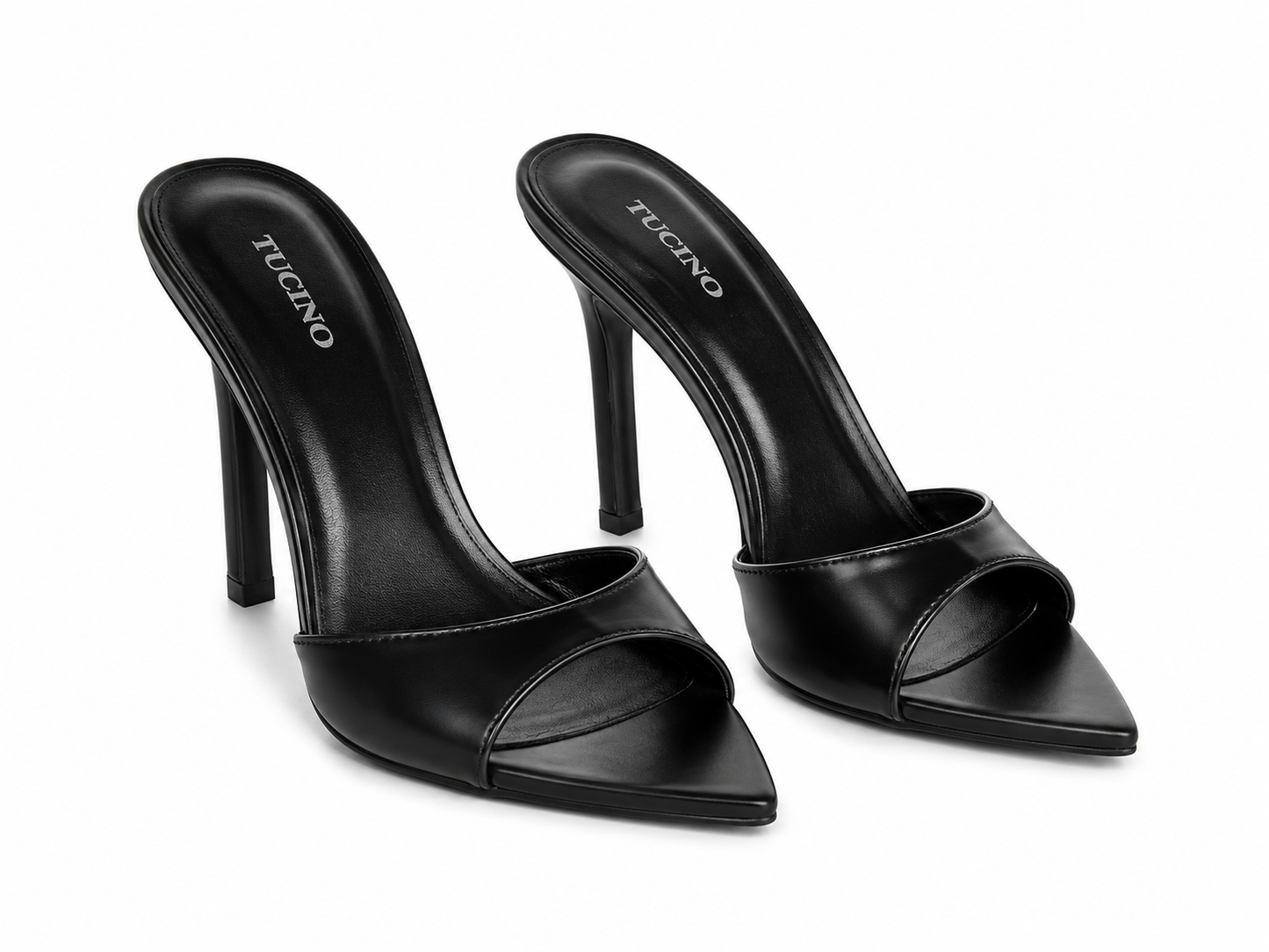 Pantofi Damă Negri cu Toc Înalt – Eleganți și Minimaliști