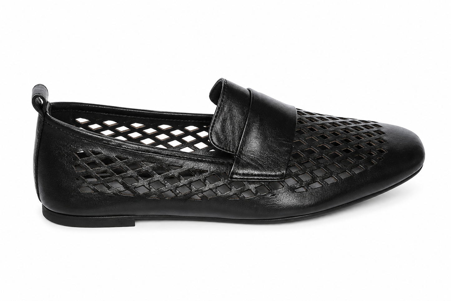 Balerini Damă Negri Perforați – Casual Eleganți și Confortabili