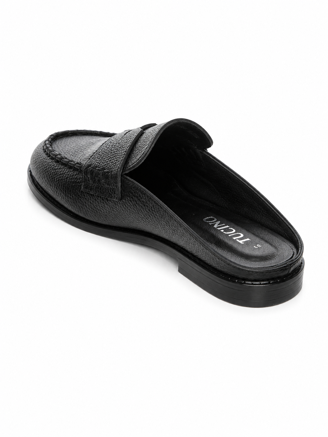 Saboți Damă Negri Texturați Tip Loafer – Casual Eleganți
