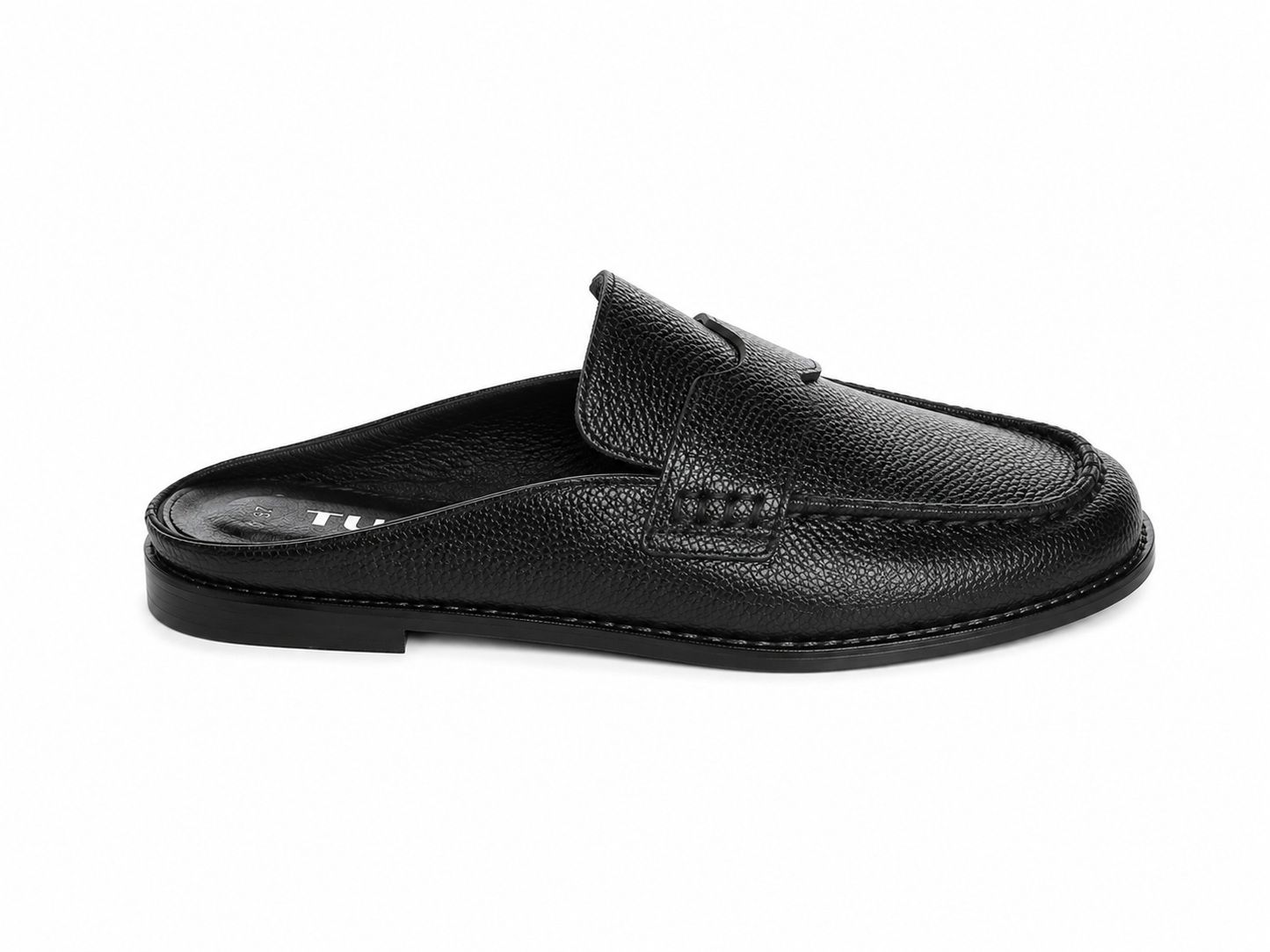 Saboți Damă Negri Texturați Tip Loafer – Casual Eleganți